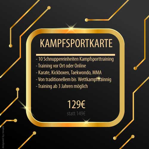 e-training Karate, Kickboxen, Taekwondo, MMA Karlsruhe, Forst (Baden) & Online