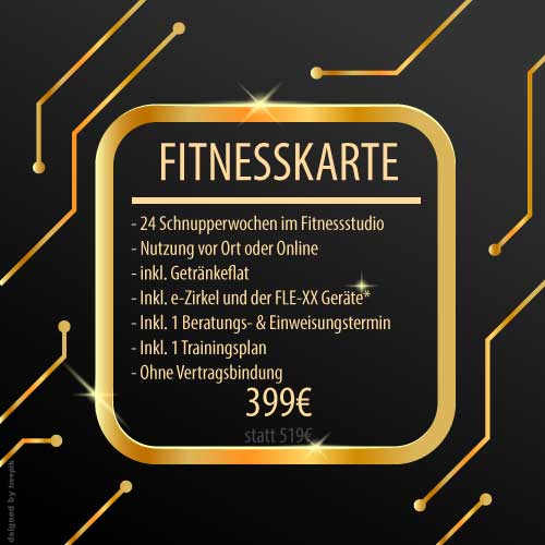 e-training 24 Wochen Fitnessclub Gutschein